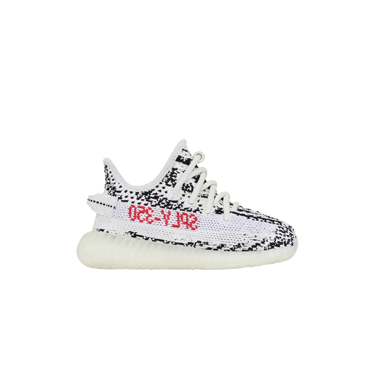 adidas Yeezy Boost 350 V2 Infants 'Zebra' 2024 — White/Core Black/Red
