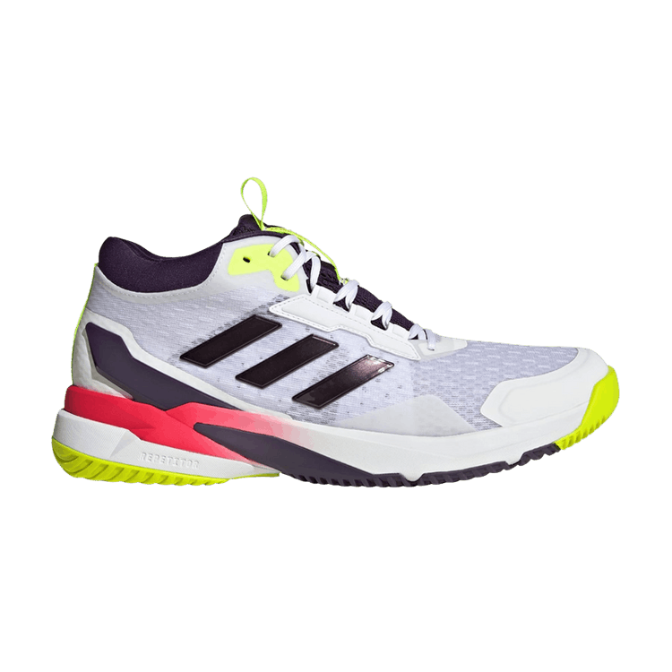 adidas Crazyflight 6 Mid Indoor 'White Aurora Metallic' — Cloud White/Aurora Metallic/Semi Lucid Red