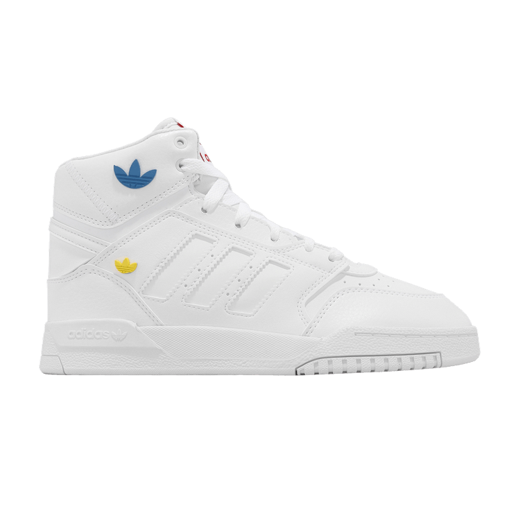 Adidas Drop Step J 'White Yellow Bright Blue' — Footwear White/Red/Bright Blue