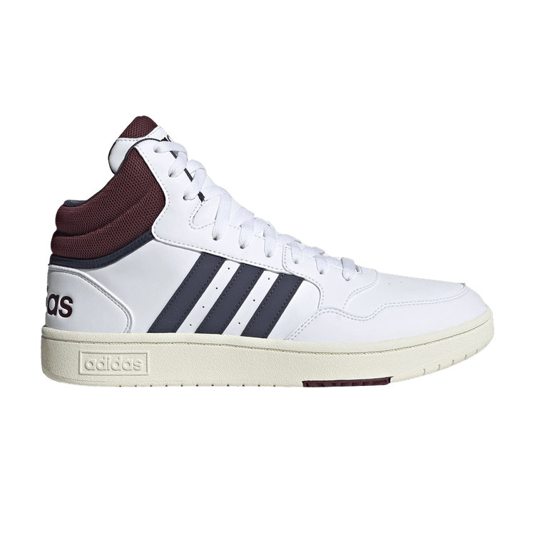 Adidas Hoops 3.0 Mid Classic 'White Navy Red' — Cloud White/Shadow Navy/Shadow Red