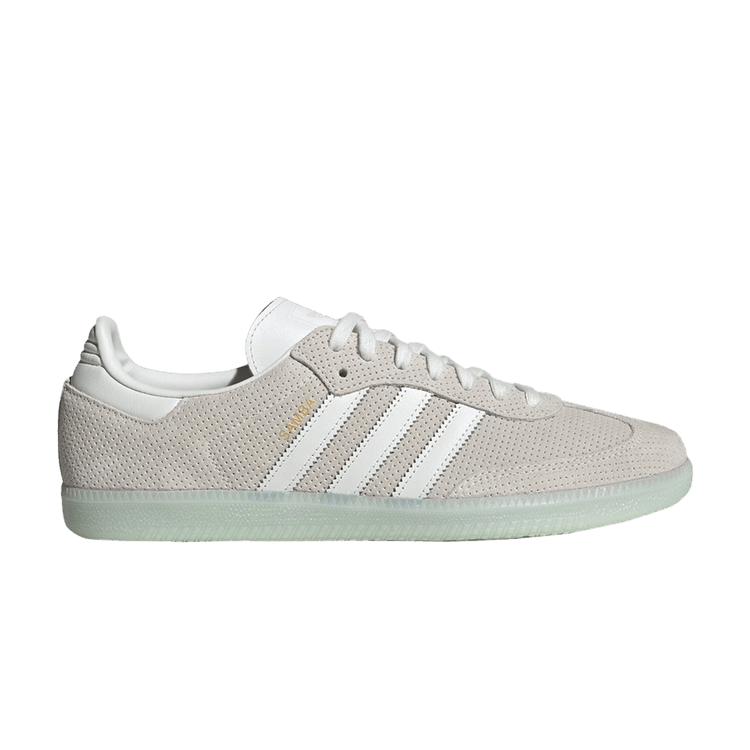 Adidas Samba OG 'Core White Almost Blue' — Core White/Core White/Almost Blue