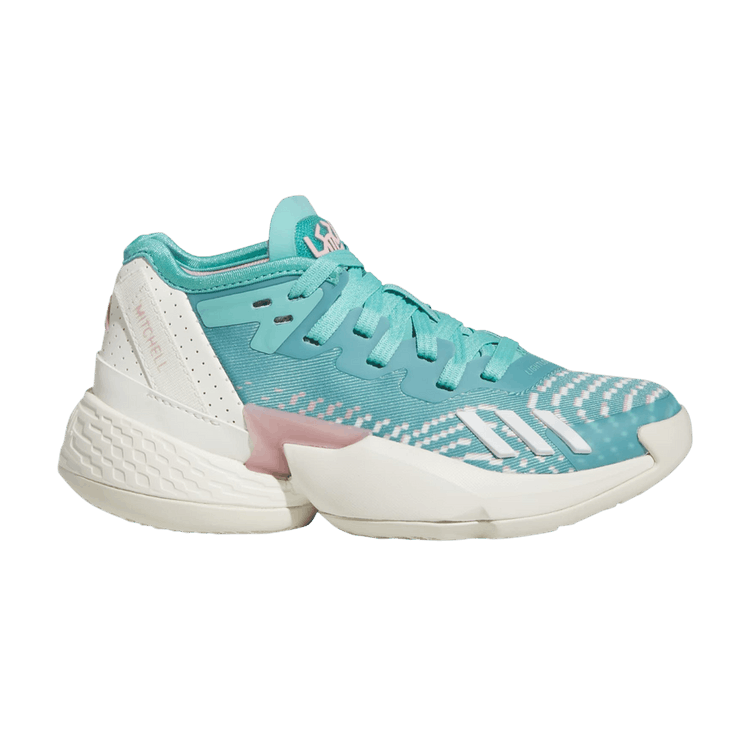 Adidas D.O.N. Issue #4 Little Kid 'International Women's Day' — Semi Mint Rush/Wonder Mauve/Off White