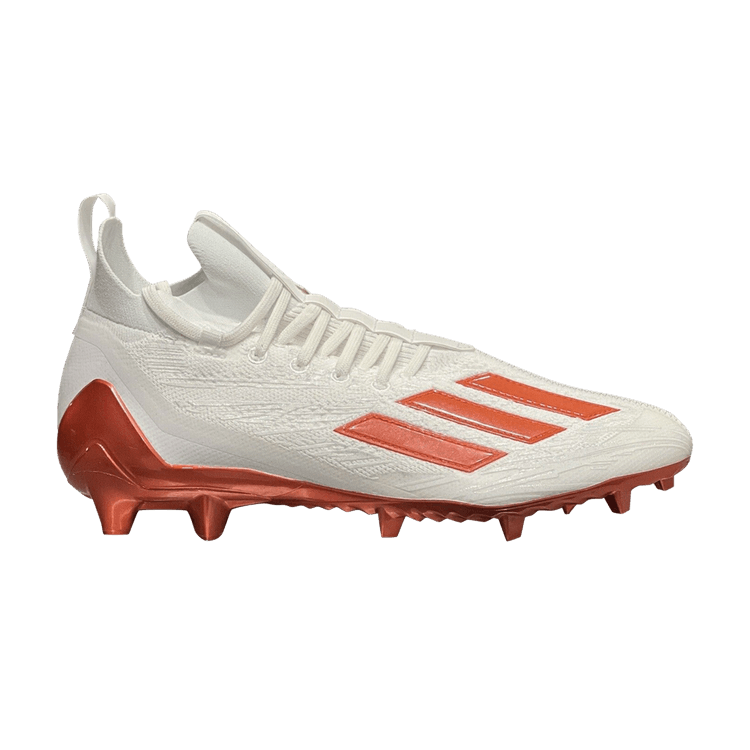 adidas Adizero Primeknit Cleats 'White Orange' — White Orange