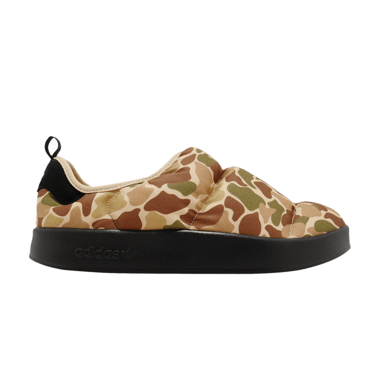 adidas Puffylette 'Camo' — Magic Beige/Core Black/Camo Brown