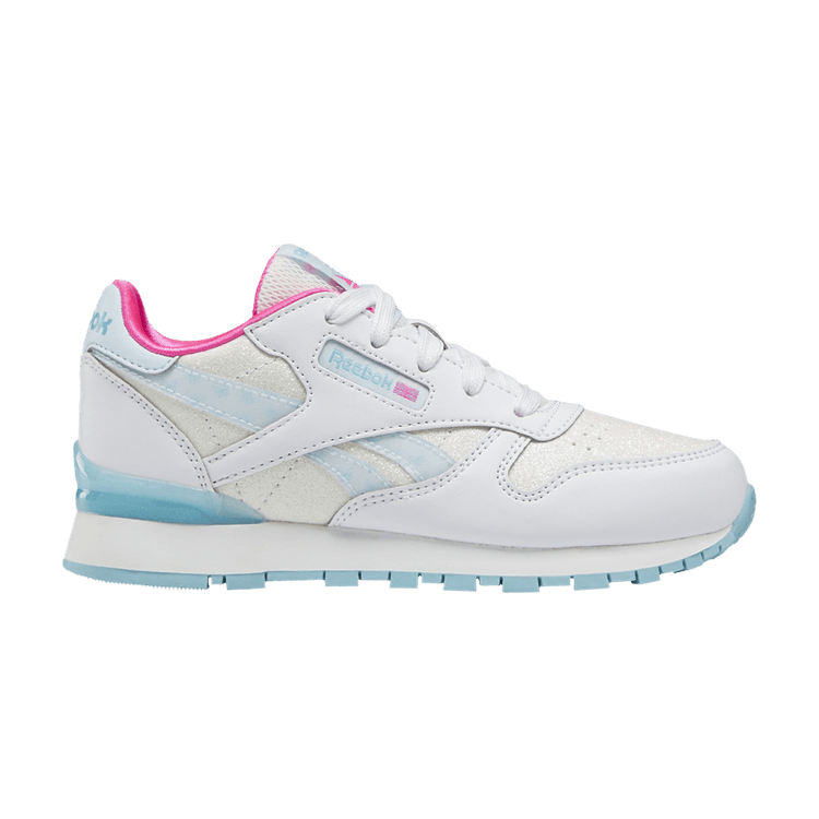 Reebok Classic Leather Step 'n' Flash Little Kid 'Butterfly Glitter - White' — Footwear White/Footwear White/Digital Blue