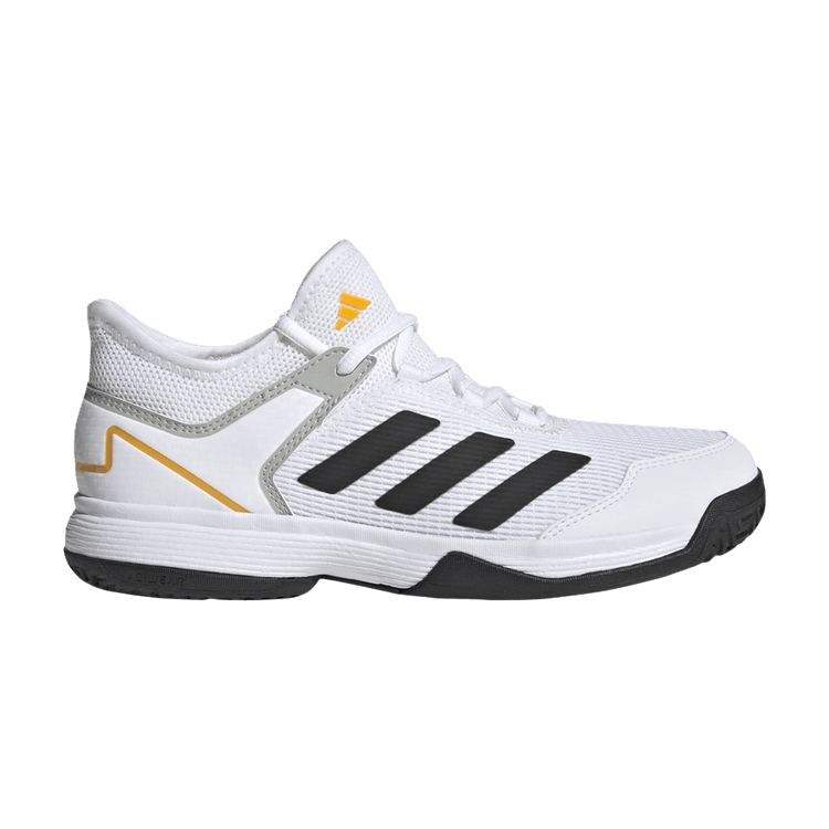 Adidas Adizero Ubersonic 4 J 'White Black Solar Gold' — Cloud White/Core Black/Solar Gold