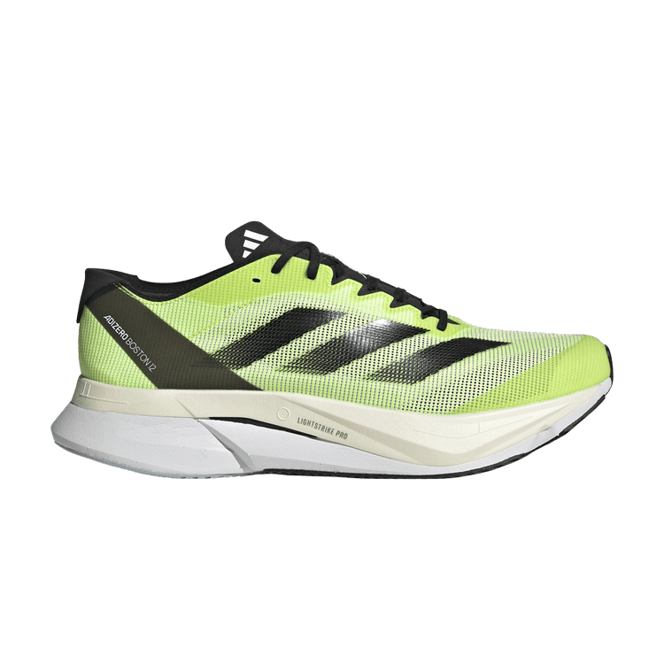 Adidas Adizero Boston 12 'Solar Yellow' Sample — Solar Yellow/Night Metallic/Beam Yellow