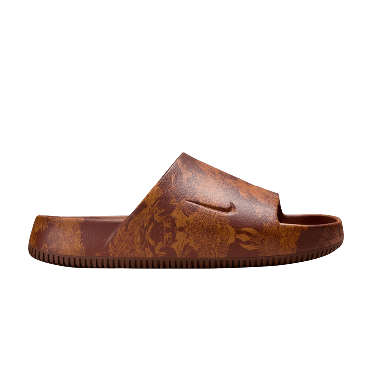 Nike Calm Slide 'Printed - Cinnamon' — Cinnamon/Monarch