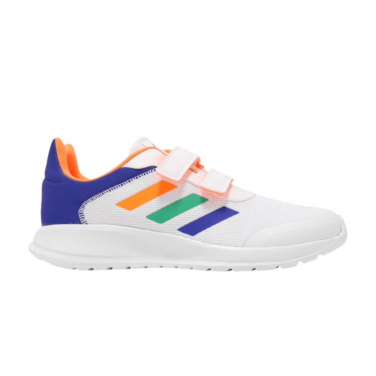 Adidas Tensaur Run 2.0 K 'White Orange Lucid Blue' — Cloud White/Screaming Orange/Lucid Blue