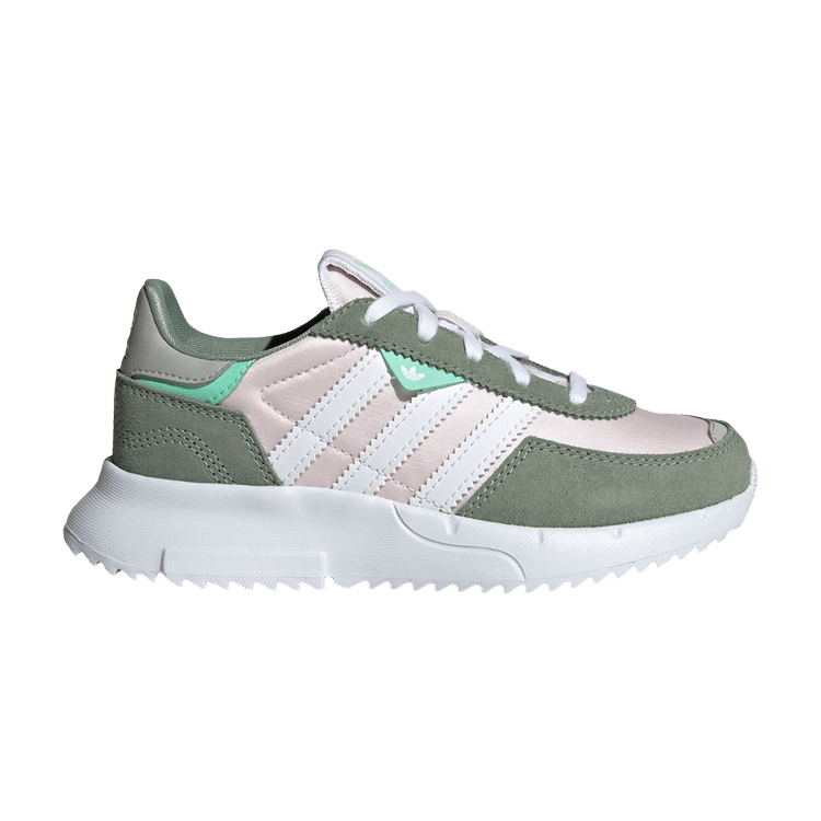 Adidas Retropy F2 Little Kid 'Silver Green Almost Pink' — Almost Pink/Cloud White/Silver Green