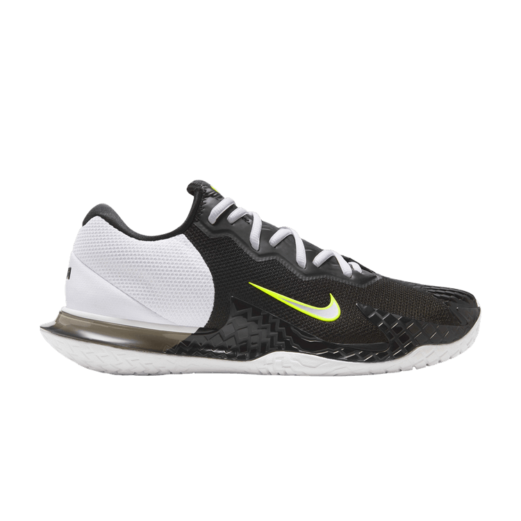 NikeCourt Zoom Vapor Cage 4 Rafa 'Black White Volt' — Black/White/Volt/Metallic Silver