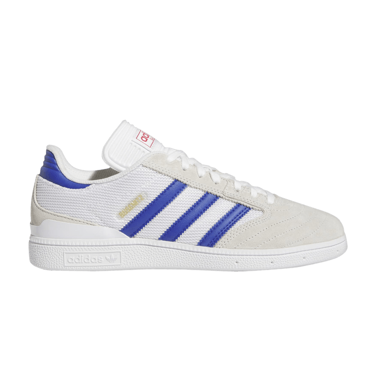 adidas Busenitz 'White Semi Lucid Blue' — Crystal White/Semi Lucid Blue/Gold Metallic