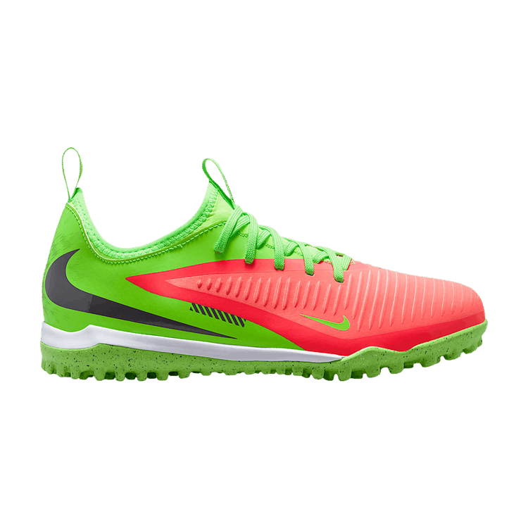 Nike Jr. Phantom 6 Low Academy TF GS 'Erling Haaland' — Hot Punch/Green Strike/Black