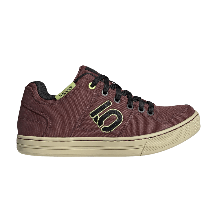 Adidas Wmns Five Ten Freerider Canvas 'Burgundy Black' — Burgundy/Core Black/Pulse Lime