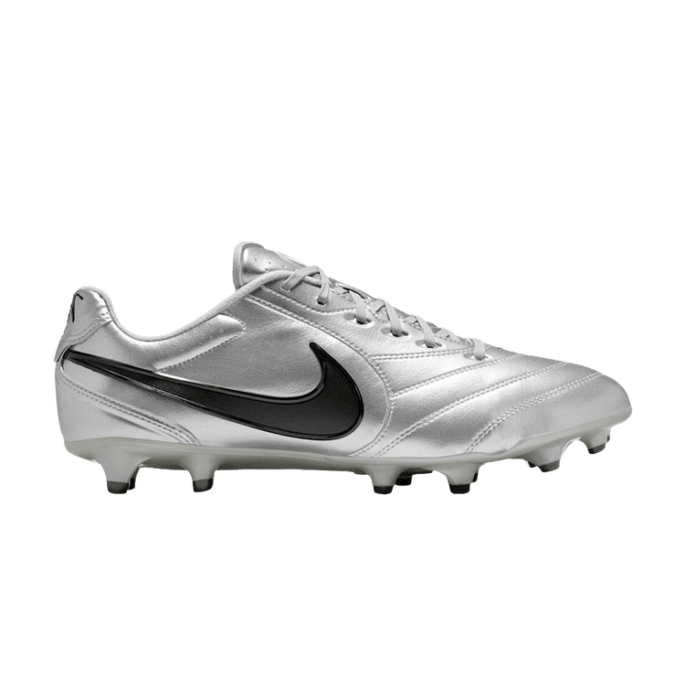 Nike Tiempo Ligera Pro FG Low 'Metallic Silver Black' — Metallic Silver/Black