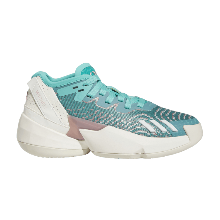 Adidas D.O.N. Issue #4 Big Kid 'International Women's Day' — Semi Mint Rush/Wonder Mauve/Off White
