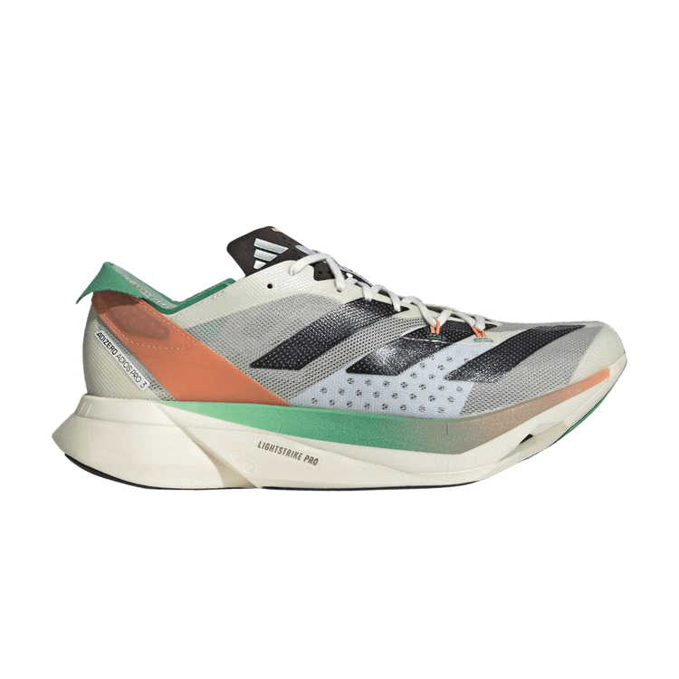 Adidas Adizero Adios Pro 3 'White Tint Coral' — White Tint/Core Black/Coral Fusion