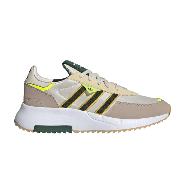 Adidas Retropy F2 'Aluminium Green Chenille' — Aluminium/Dark Green/Solar Yellow