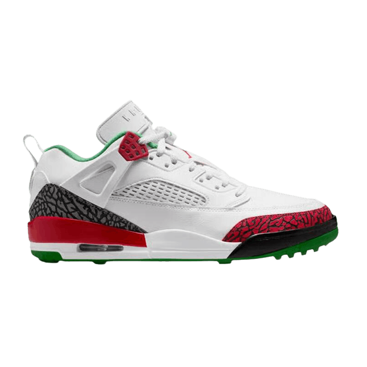 Air Jordan Spizike Low Golf OG 'White Varsity Red' — White/Varsity Red-Classic Green-Cool Grey-Black