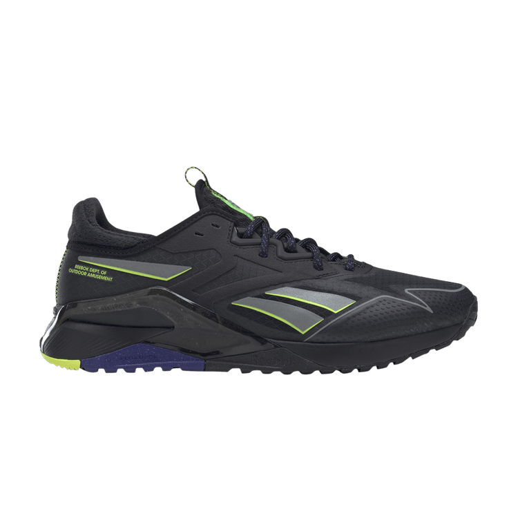 Reebok Nano X2 TR Adventure Winter 'Black Solar Acid Yellow' — Core Black/Bold Purple/Solar Acid Yellow