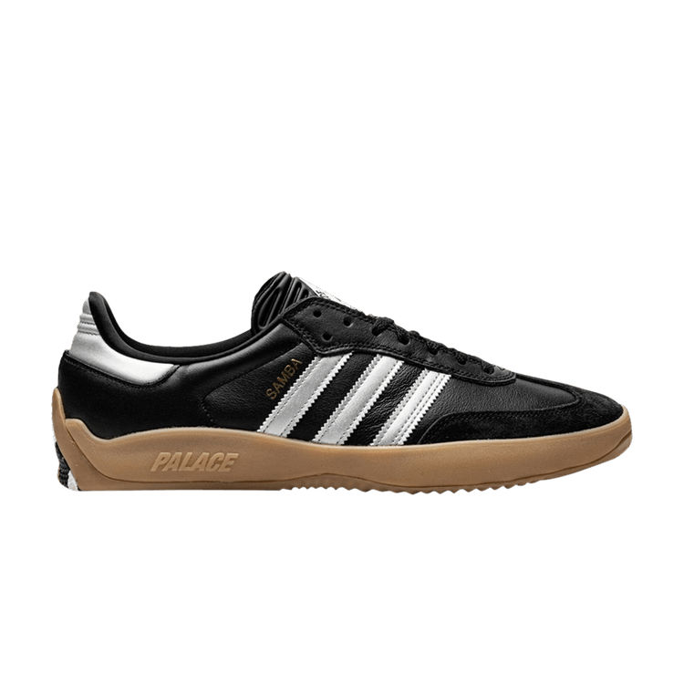Palace x adidas Puig Samba 'Black Silver' — Core Black/Silver Metallic/Gum 4