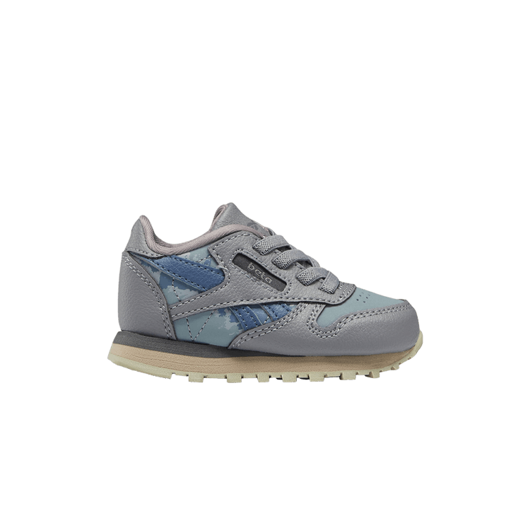 Jurassic World x Reebok Classic Leather Toddler 'Blue and Beta' — Pure Grey 5/Teal Fog/Brave Blue