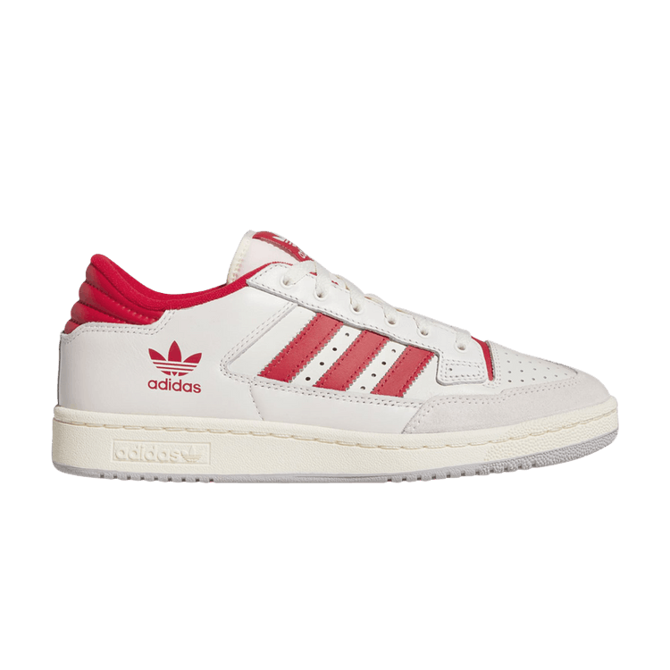 Adidas Centennial 85 Low 'White Scarlet' — Cloud White/Scarlet/Cream White