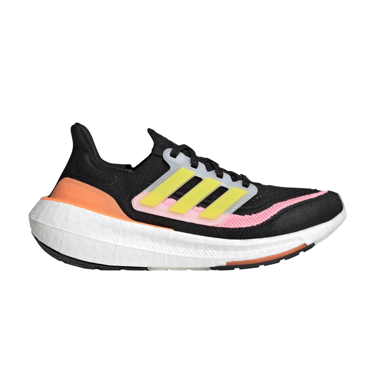 Adidas Wmns UltraBoost Light 'Black Yellow Orange' — Core Black/Bright Yellow/Cloud White