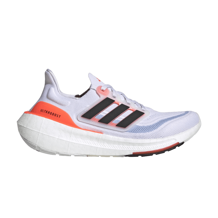 adidas Wmns UltraBoost Light 'White Solar Red' — Cloud White/Core Black/Solar Red