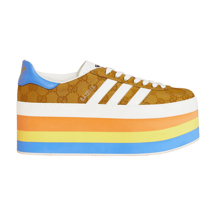 Gucci x adidas Wmns GG Gazelle 'GG Monogram' — Mesa/White/Red
