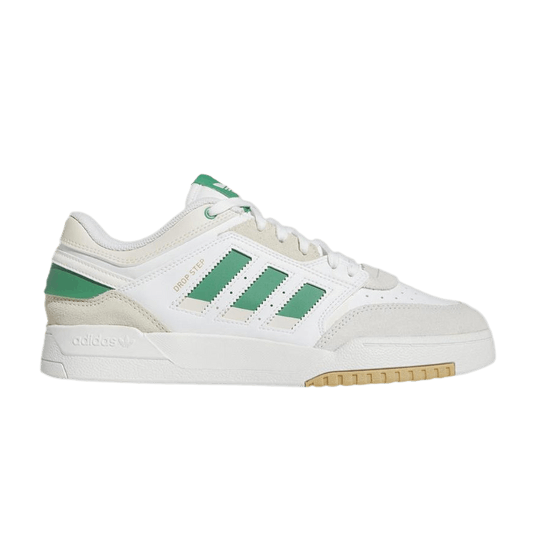 Adidas Drop Step Low 'White Semi Court Green' — Cloud White/Semi Court Green/Cloud White