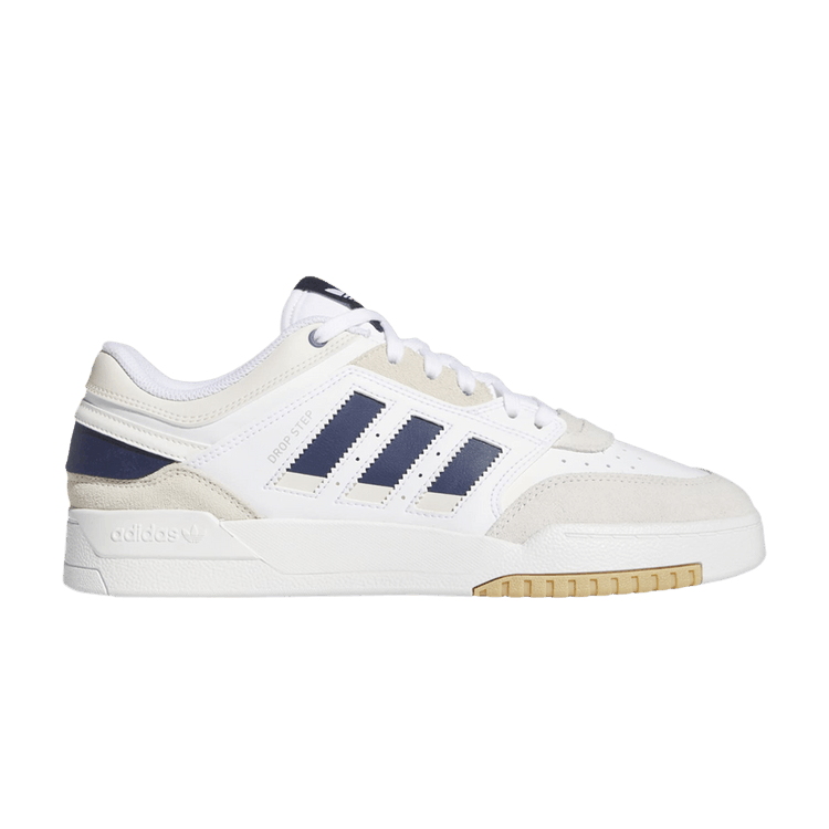 Adidas Drop Step Low 'White Team Navy Blue' — Cloud White/Team Navy Blue 2/Cloud White