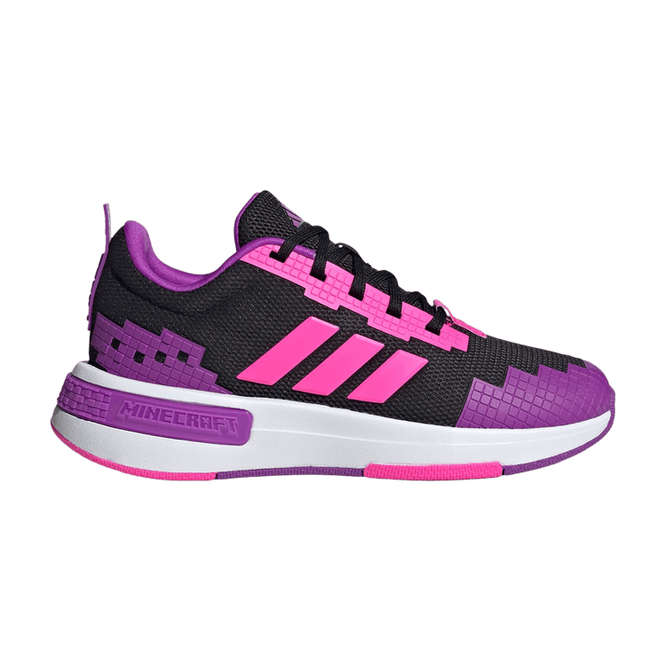 Minecraft x adidas Pro Junior  'Core Black/Solar Pink/Shock Purple' — Core Black/Solar Pink/Shock Purple