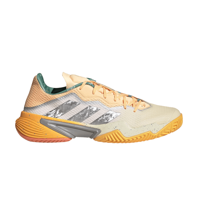 Adidas Barricade 'White Tint Acid Orange' — White Tint/Taupe Metallic/Acid Orange