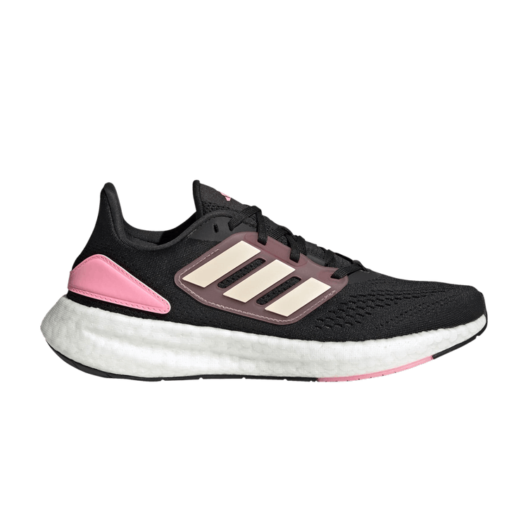 Adidas Wmns PureBoost 22 'Black Pink Strata' — Core Black/Bliss Orange/Pink Strata