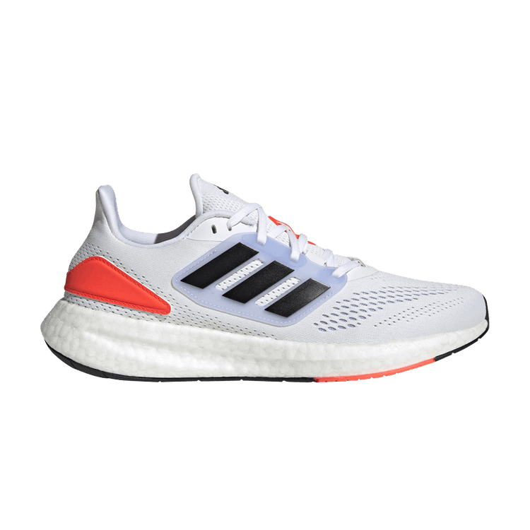 Adidas PureBoost 22 'Blue Dawn Solar Red' — Cloud White/Core Black/Blue Dawn
