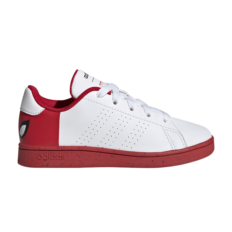 Marvel x adidas Advantage J 'Spider-Man Eyes' — Cloud White/Cloud White/Better Scarlet