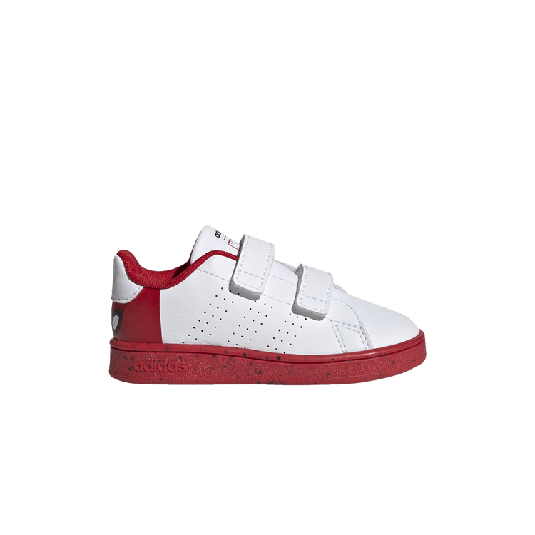 Marvel x adidas Advantage I 'Spider-Man Eyes' — Cloud White/Cloud White/Better Scarlet