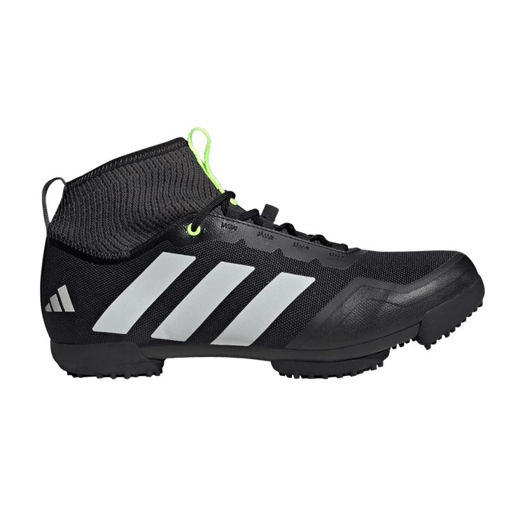 Adidas The Gravel Cycling 'Black White' — Core Black/Cloud White/Lucid Lemon