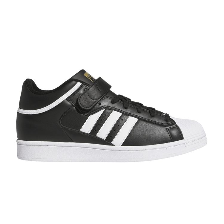 adidas Pro Shell Adv 'Core Black Cloud White' — Core Black / Cloud White / Gold Metallic