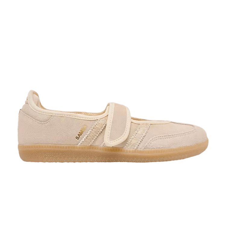 adidas Wmns Originals Samba Jane Suede Casual 'Sand Strata' — Sand Strata/Sand Strata/Gold Metallic
