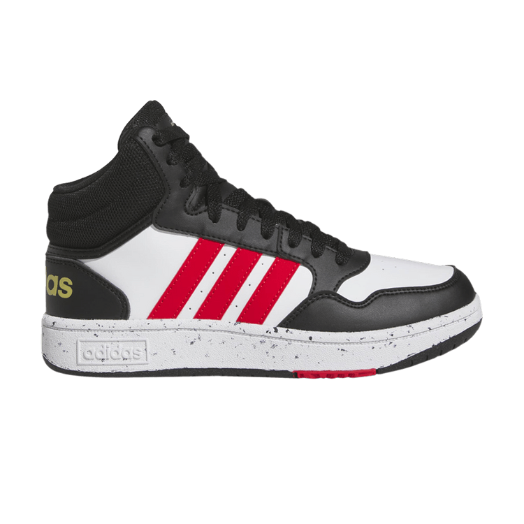 Adidas Hoops Mid J 'Black White Vivid Red' — Cloud White/Vivid Red/Core Black