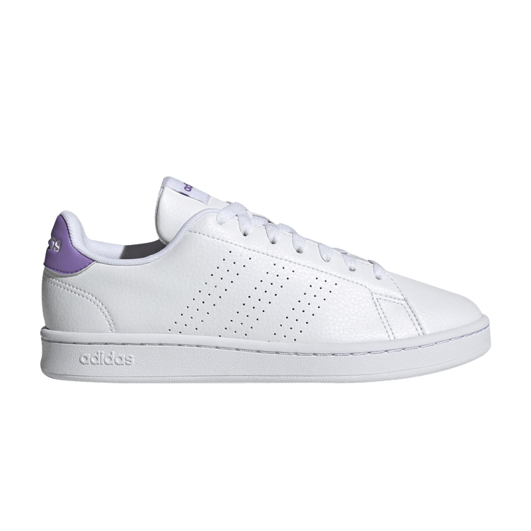 Adidas Wmns Advantage 'White Violet Fusion' — Cloud White/Cloud White/Violet Fusion