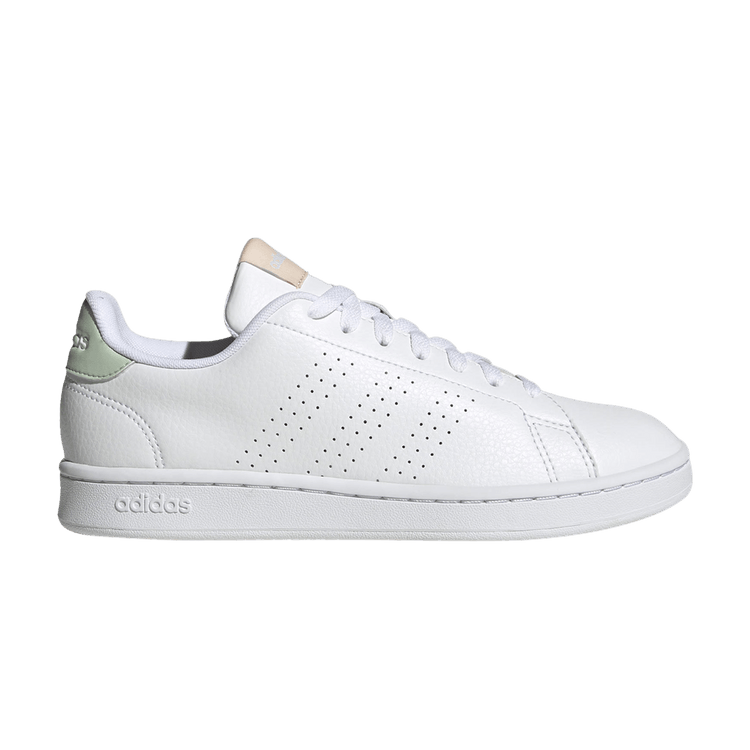 Adidas Wmns Advantage 'White Linen Green' — Cloud White/Cloud White/Linen Green