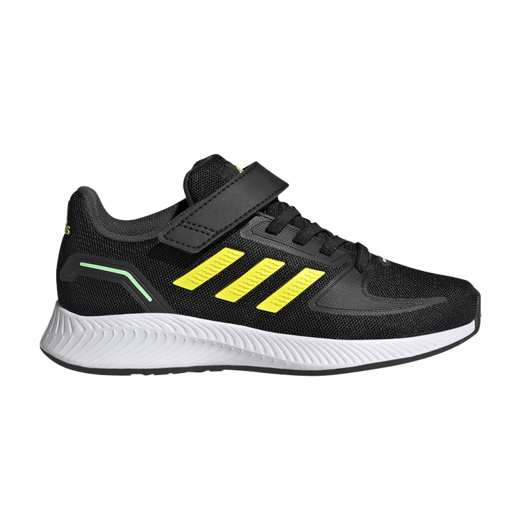 Adidas Runfalcon 2.0 Little Kid 'Black Beam Yellow' — Core Black/Beam Yellow/Beam Green