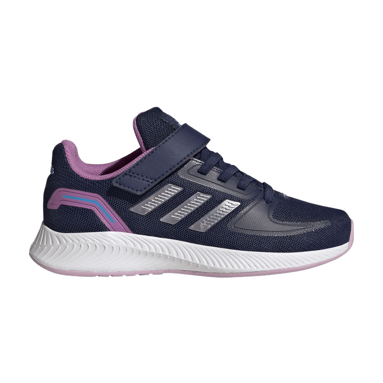 Adidas Runfalcon 2.0 Little Kid 'Dark Blue Pulse Lilac' — Dark Blue/Matte Purple Metallic/Pulse Lilac