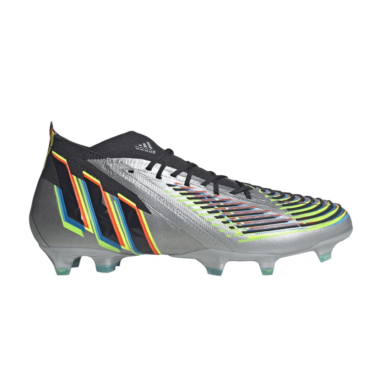 Adidas Predator Edge.1 FG 'Silver Metallic Black' — Silver Metallic/Core Black/Team Solar Green