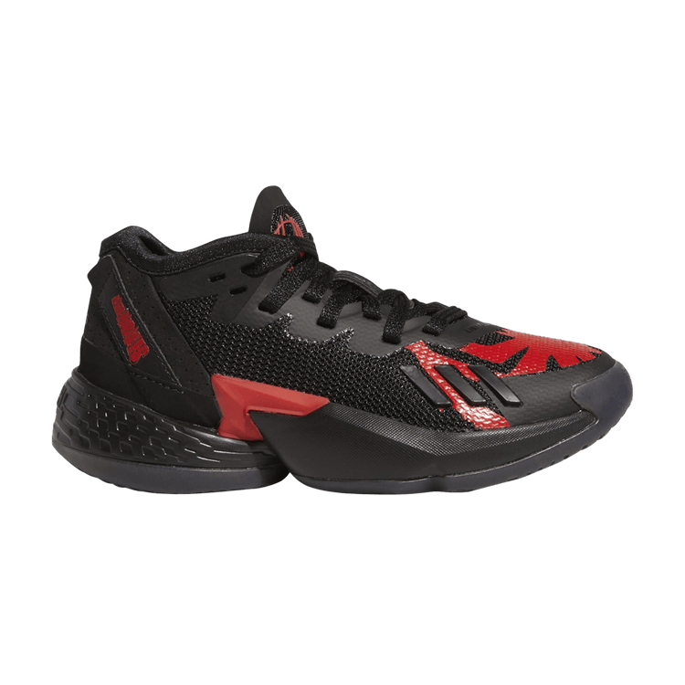 Marvel x adidas D.O.N. Issue #4 Little Kid 'Spider-Man: Miles Morales' — Core Black/Vivid Red/Core Black