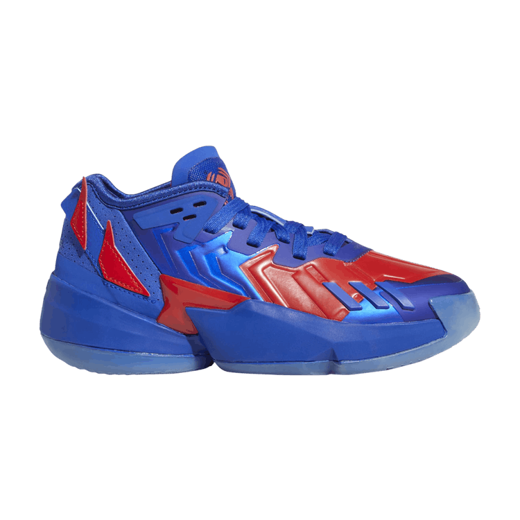 Marvel x adidas D.O.N. Issue #4 Big Kid 'Spider-Man: Spider-Punk' — Bold Blue/Vivid Red/Bright Cyan