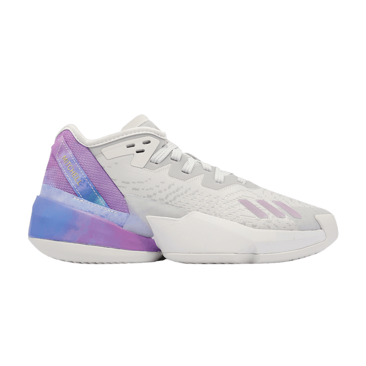 Adidas D.O.N. Issue #4 Big Kid 'Dream It' — Cloud White/Bliss Lilac/Almost Blue